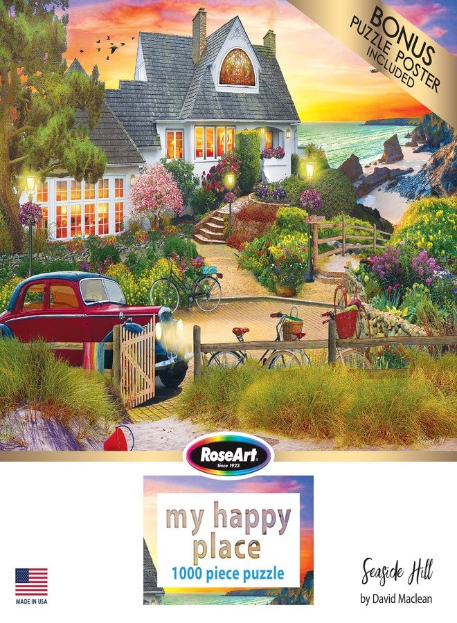 RoseArt - My Happy Place - Seaside Hill - 1000 Piece Jigsaw Puzzle for Adults - Image 4